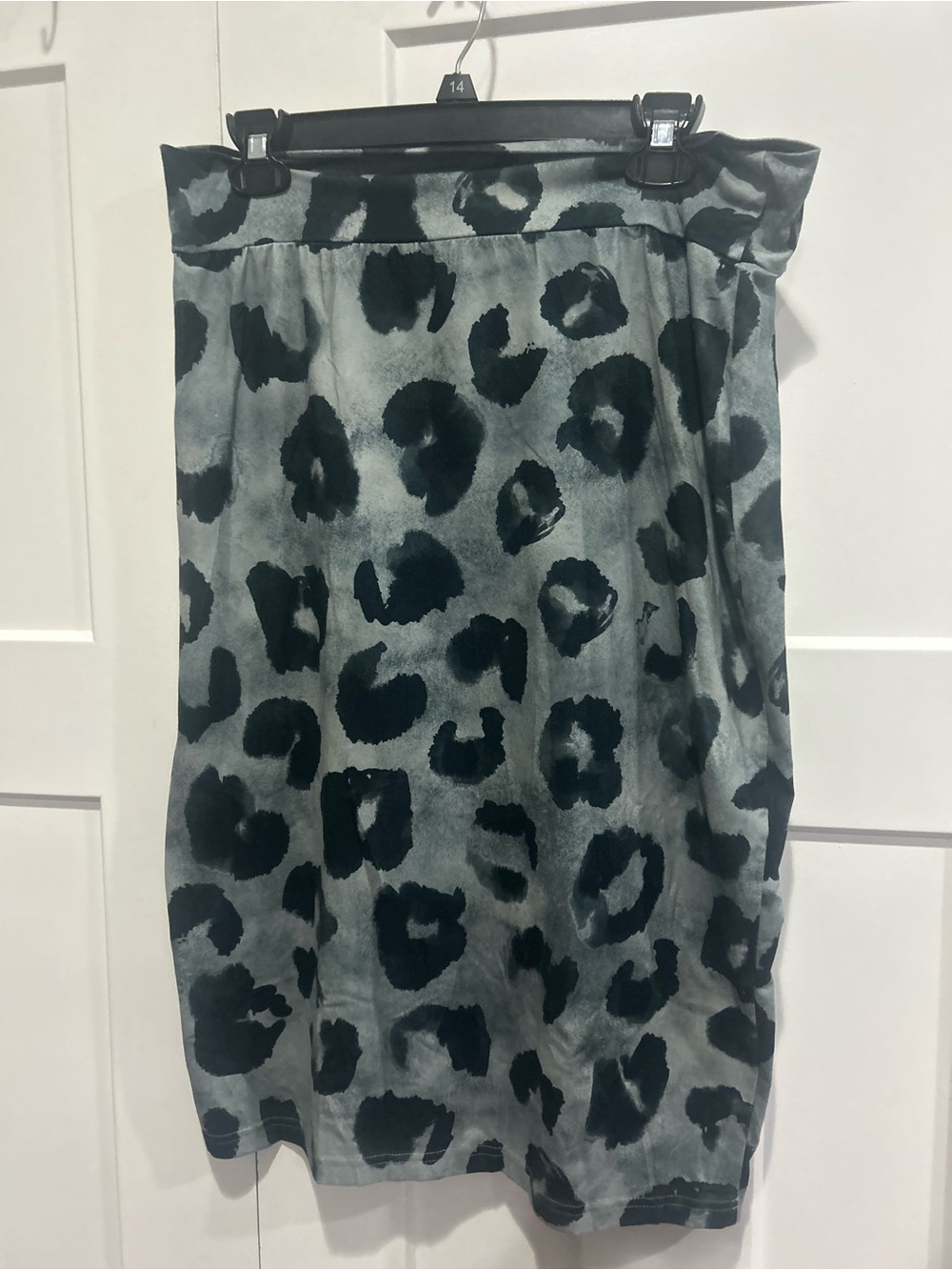 Nuggles- Leopard Print Gray Skirt - Women